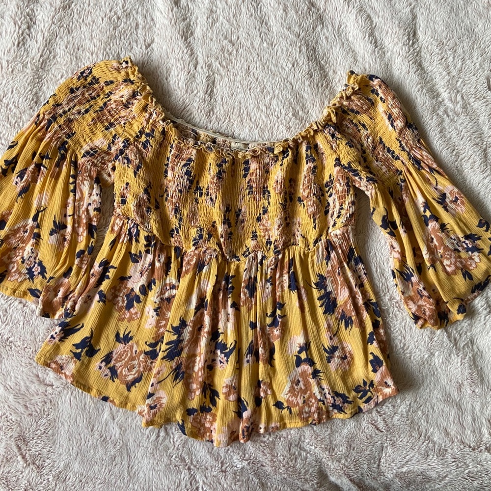 Off the shoulder floral top